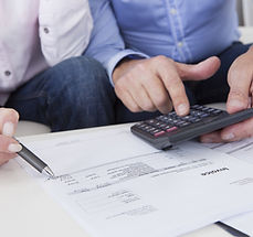 Men with Calculator