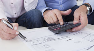 Men with Calculator