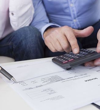 Men with Calculator