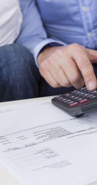 Men with Calculator