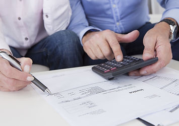 Men with Calculator