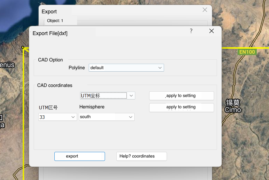 Choose an appropriate projected coordinate system