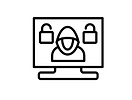 自治体へのサイバー攻撃による情報漏洩リスクを表すイラスト