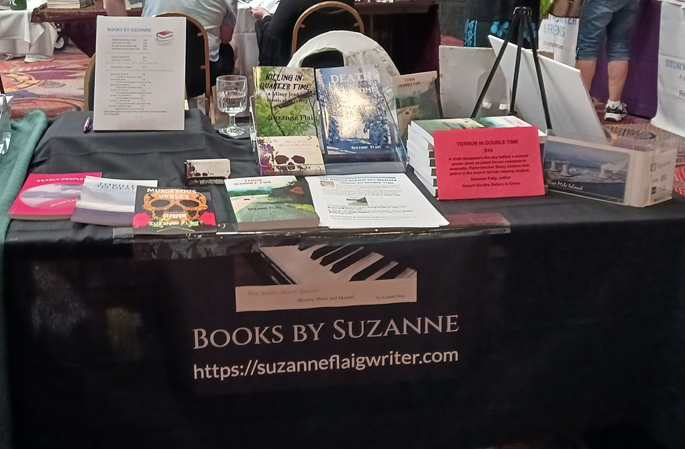 Coming soon! Check my events page for when to meet me in the Phoenix/Mesa, Arizona area. I'm always thrilled to meet new readers, mystery lovers, and music lovers.