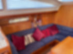 Port seating in saloon