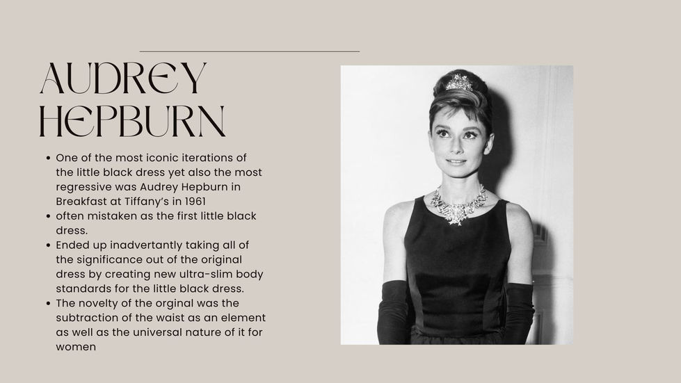 Audrey Hepburn's Little Black Dress