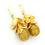 Thumbnail: Golden Grass Earrings with Golden Leaves