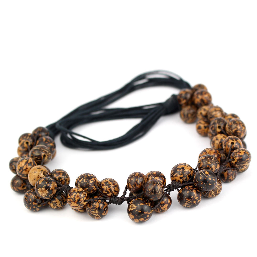 Thumbnail: Paixubão Seeds Necklace With Cotton Cord