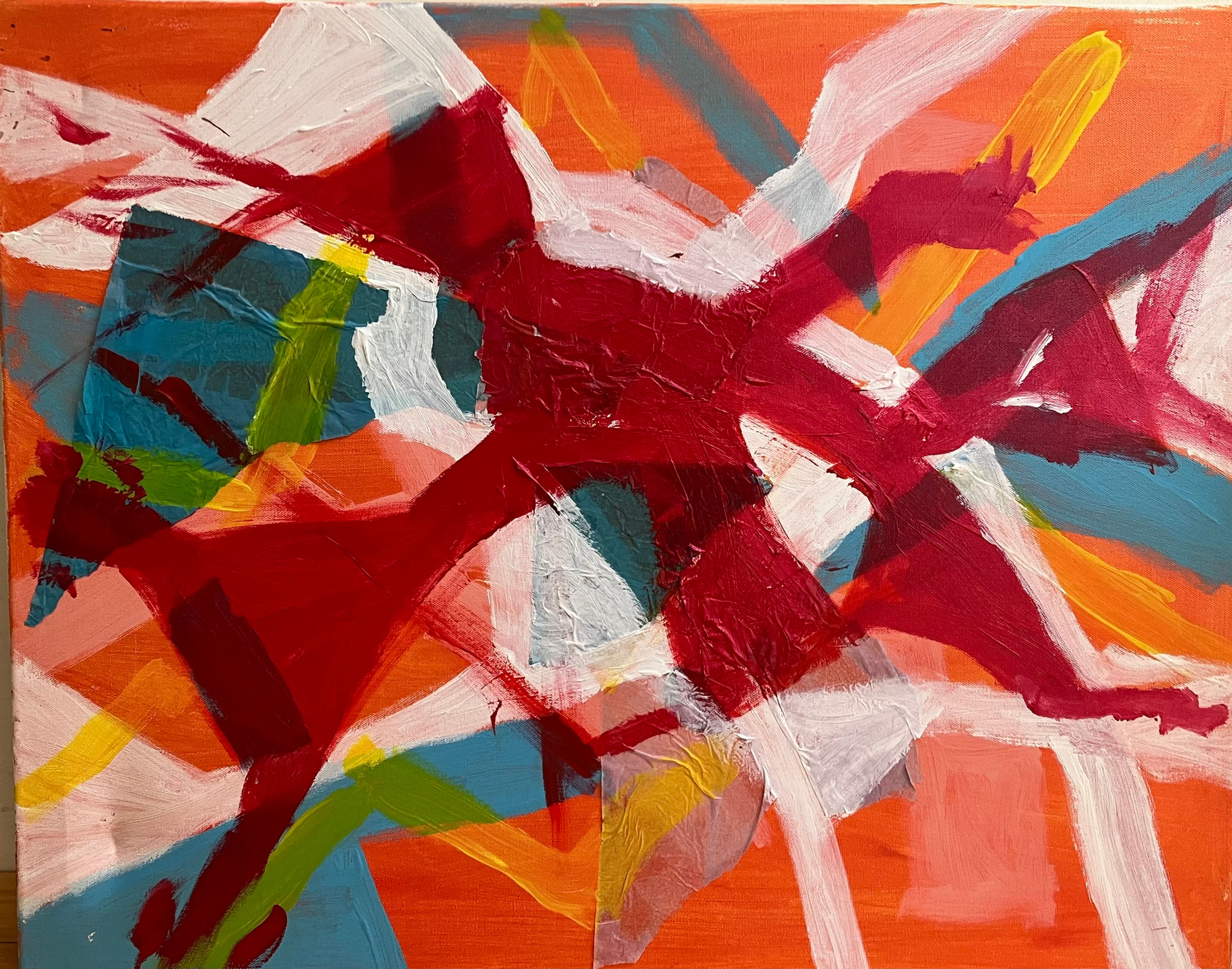 Acrylic and collage on canvas