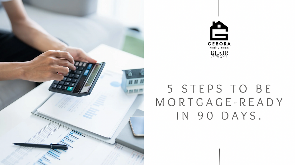 5 steps to be Mortgage‑Ready in 90 days.