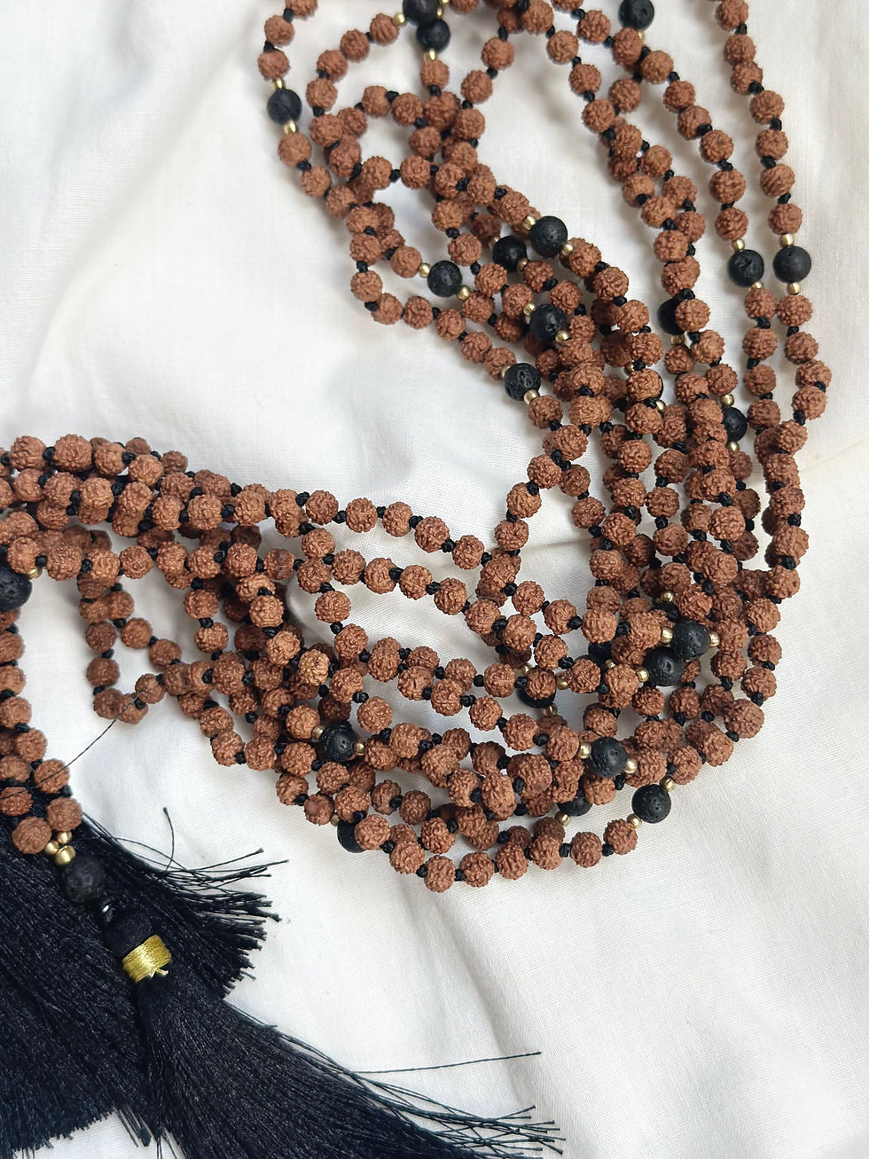 Miniatura: Japa Mala de Rudra y Piedra