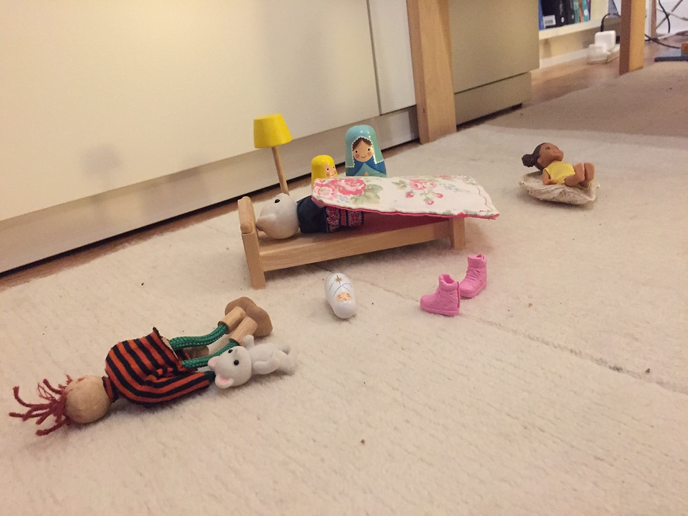 Photo: Toys in bed