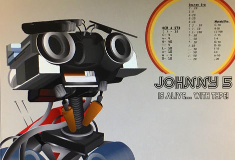Johnny 5... is alive with TYPE!