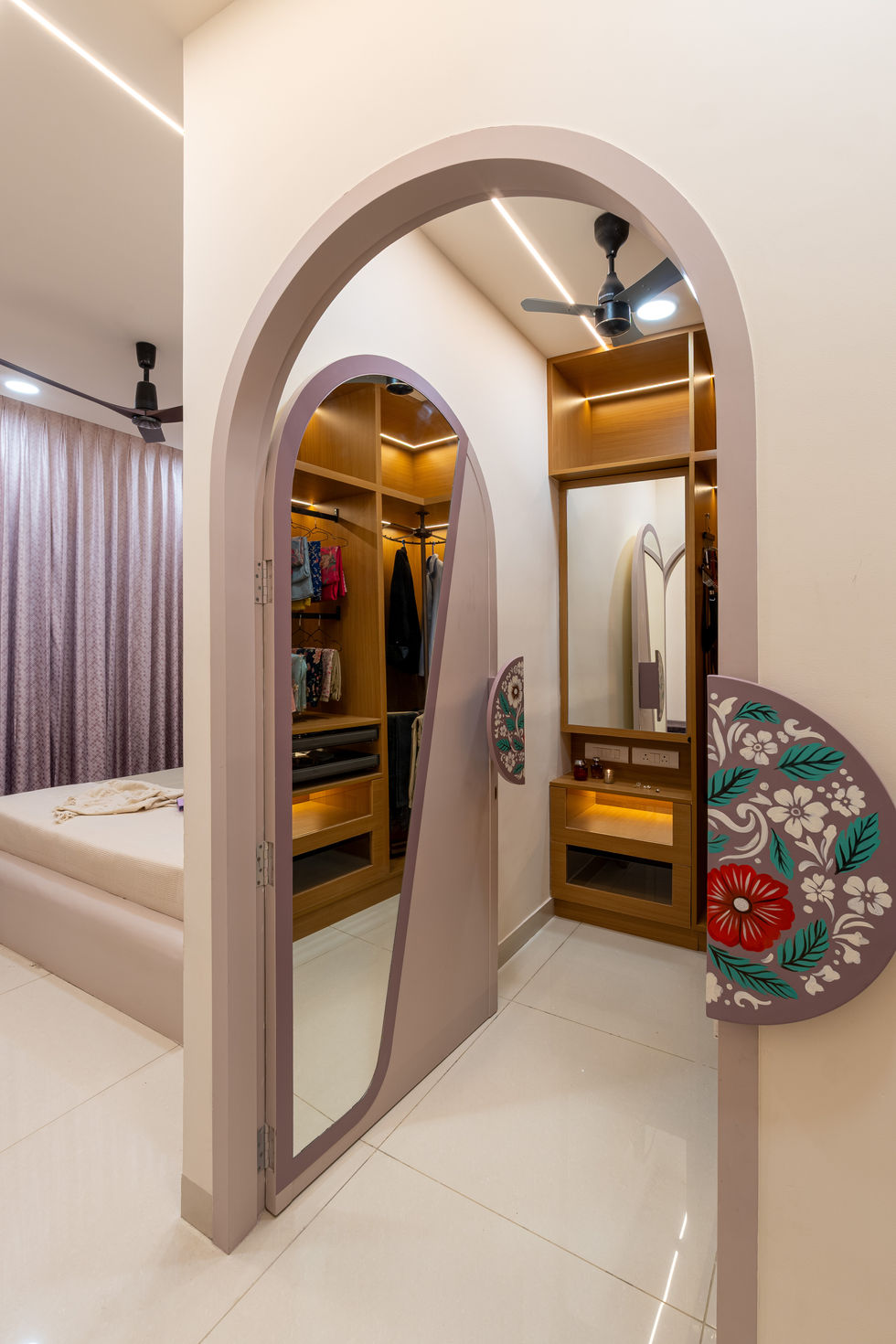 Master bedroom – ASBL Spectra 3BHK interiors by Meraki Homes
