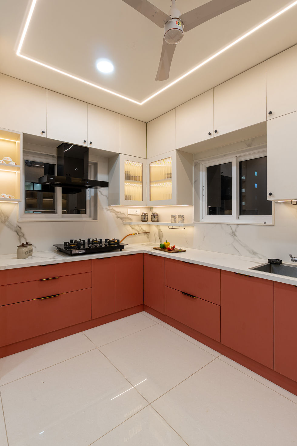 Kitchen – ASBL Spectra 3BHK interiors by Meraki Homes