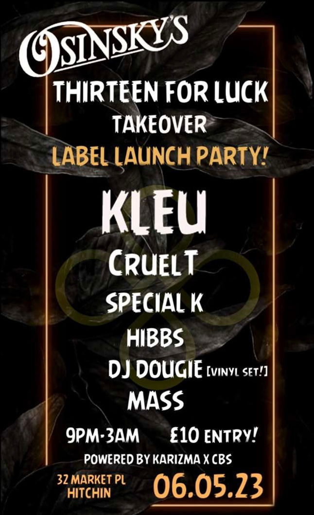 THIRTEEN FOR LUCK LABEL LAUNCH 