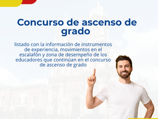 Listado con la información de instrumentos de experiencia