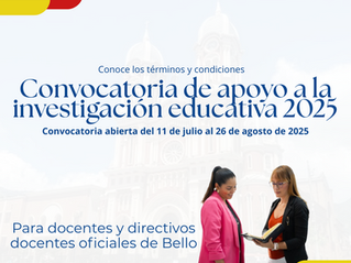 Convocatoria de apoyo a la investigación educativa 2025