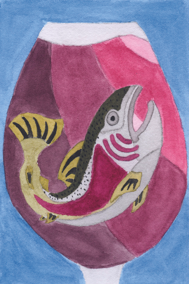 Wine Label Illustration - Watercolour