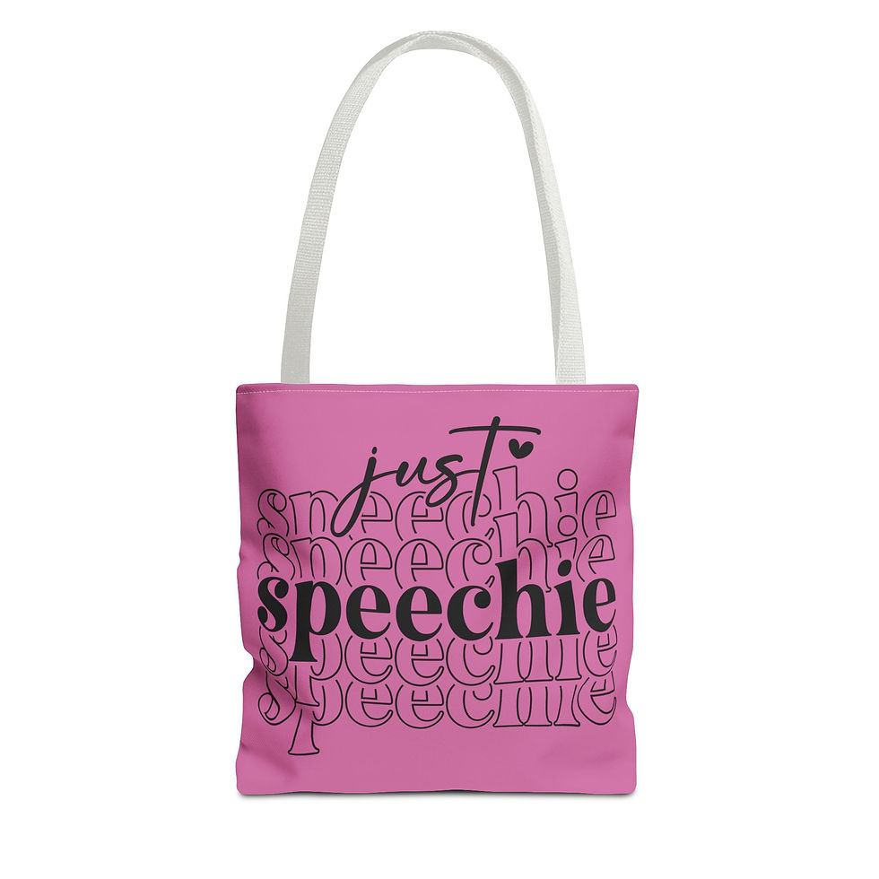 Thumbnail: Just Speechie Pink Tote Bag