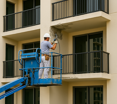 concrete repair for condo buildings in MIami
