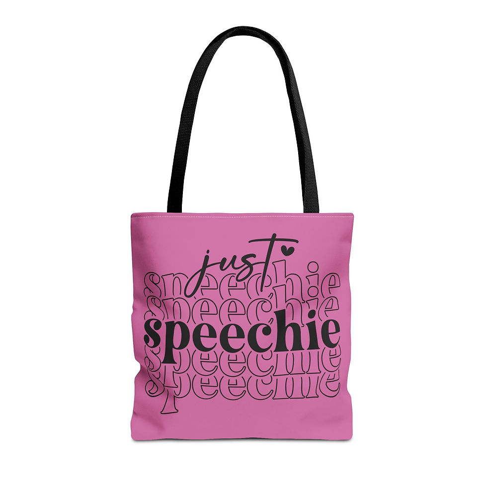 Thumbnail: Just Speechie Pink Tote Bag