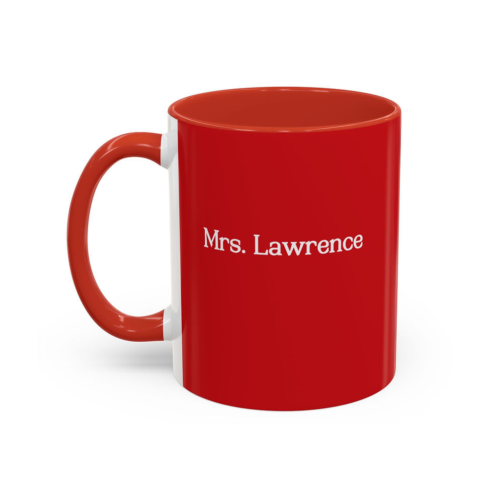 Thumbnail:  Personalized Coffee Mug #Teacher Life Red