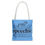 Thumbnail: Just Speechie Light Blue Tote Bag