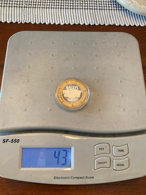 Thumbnail: .999 FINE BALLY'S 777 CASINO LIMITED EDITION $10 COIN
