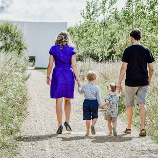 Familie wandelen