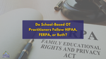 Pen and gavel on document labeled "FAMILY EDUCATIONAL RIGHTS AND PRIVACY ACT". Text asks about HIPAA, FERPA adherence. Mood: formal.