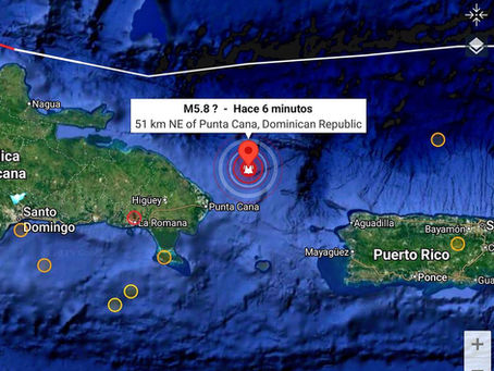 République dominicaine : Séisme de magnitude 5,8 à Punta Cana ressenti jusqu’à Porto Rico
