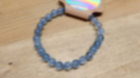 Aquamarine Bead Bracelet 