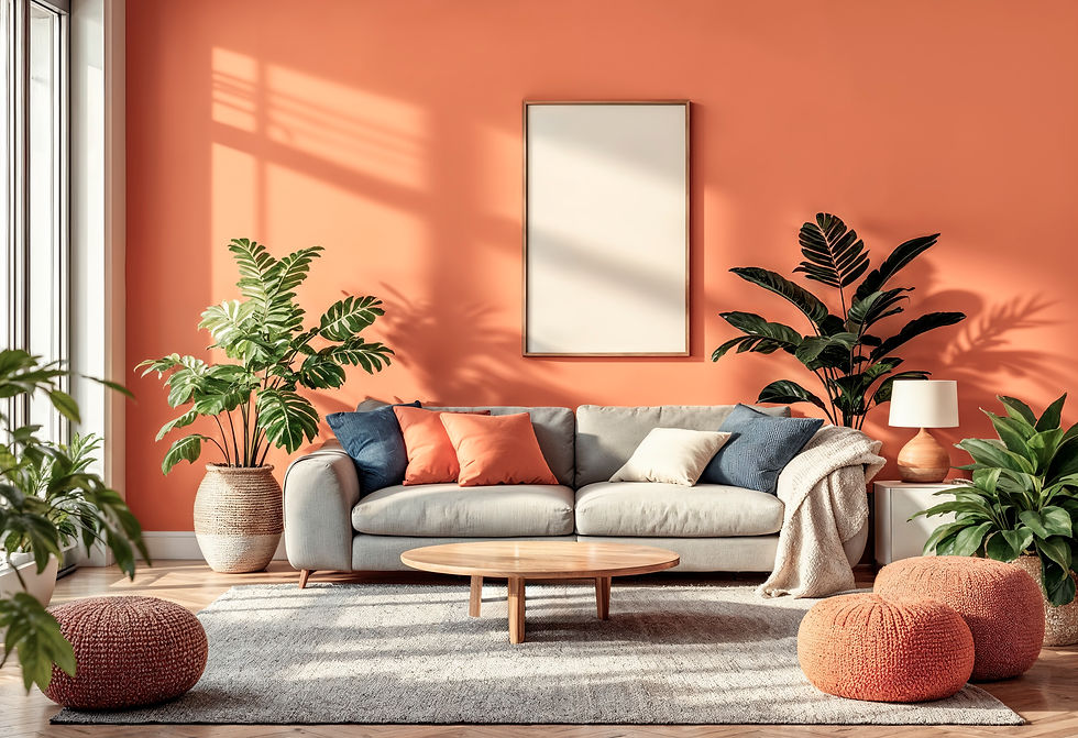 stylish-living-room-with-orange-walls-gray-sofa-plants.jpg