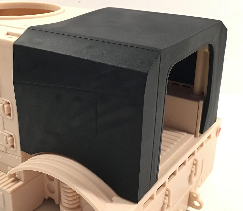 Thumbnail: MARV Rear Bed Cover - Black - 1:18 scale vehicle accessory