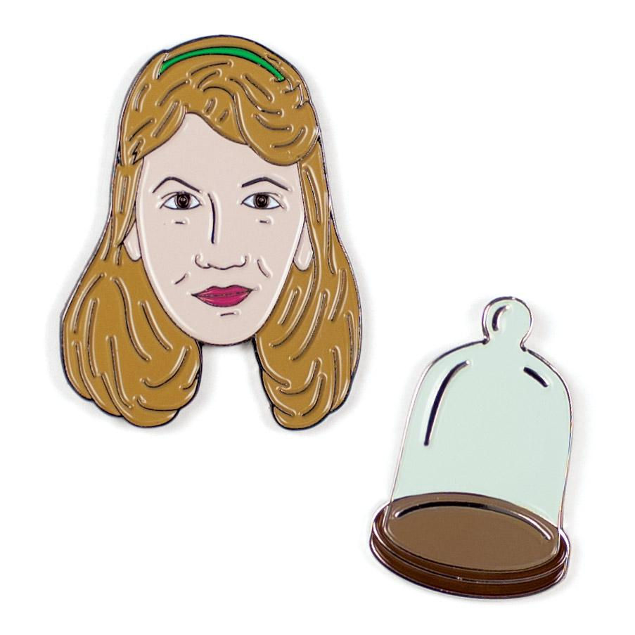 Sylvia Plath & Bell Jar Pins