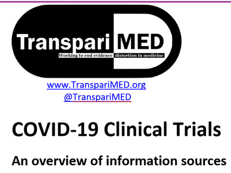 List of all COVID-19 clinical trials - drugs, non-drug interventions and vaccines