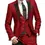 Thumbnail: Men's Slim Fit 3 Piece Tuxedo  (Jacket+Pants+Vest)
