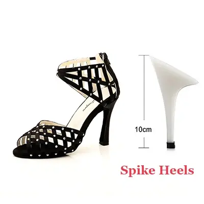 Thumbnail: Black Rhinestone Ballroom Dance Shoes