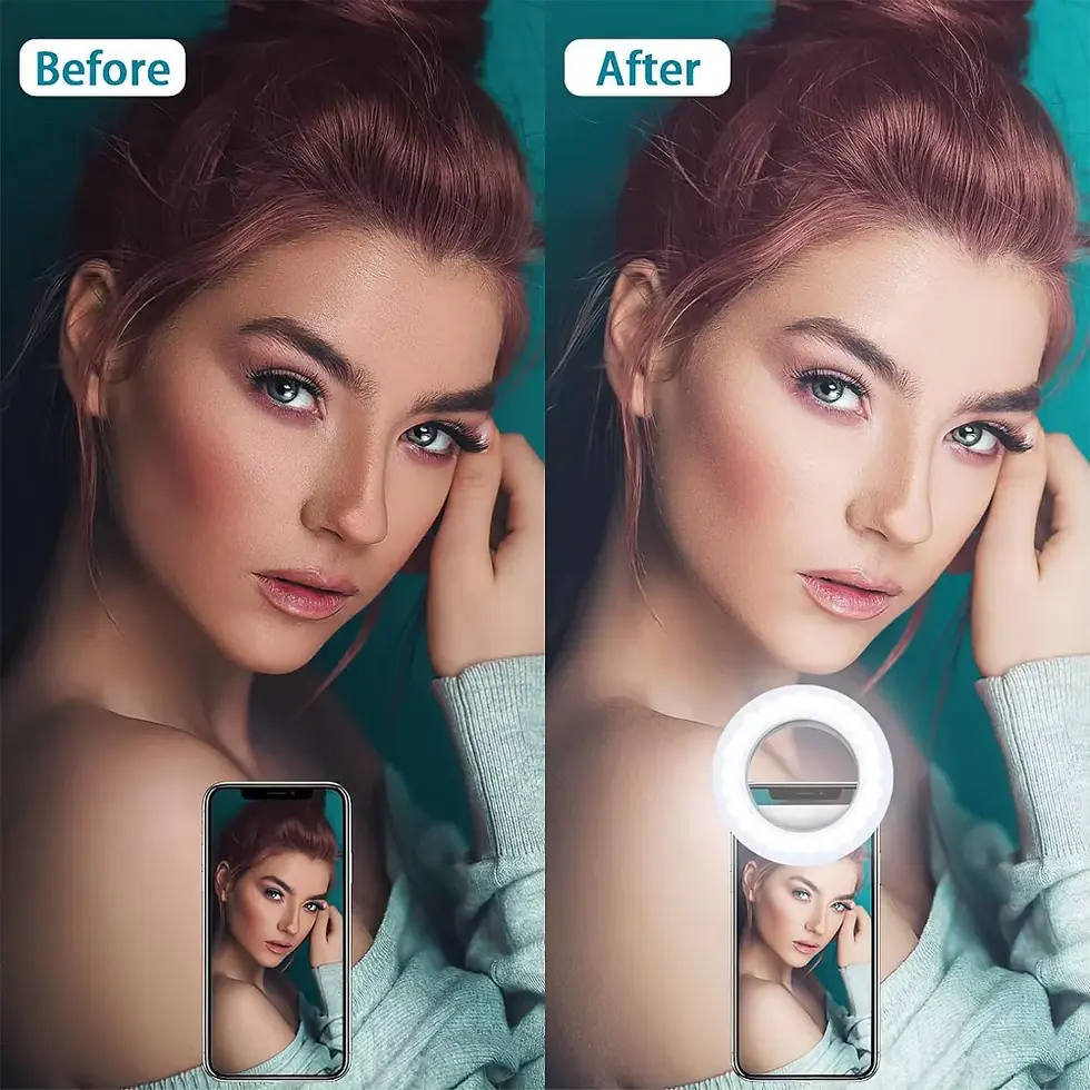 Thumbnail: USB Rechargeable Clip on Dimmable  Led Camera  Light