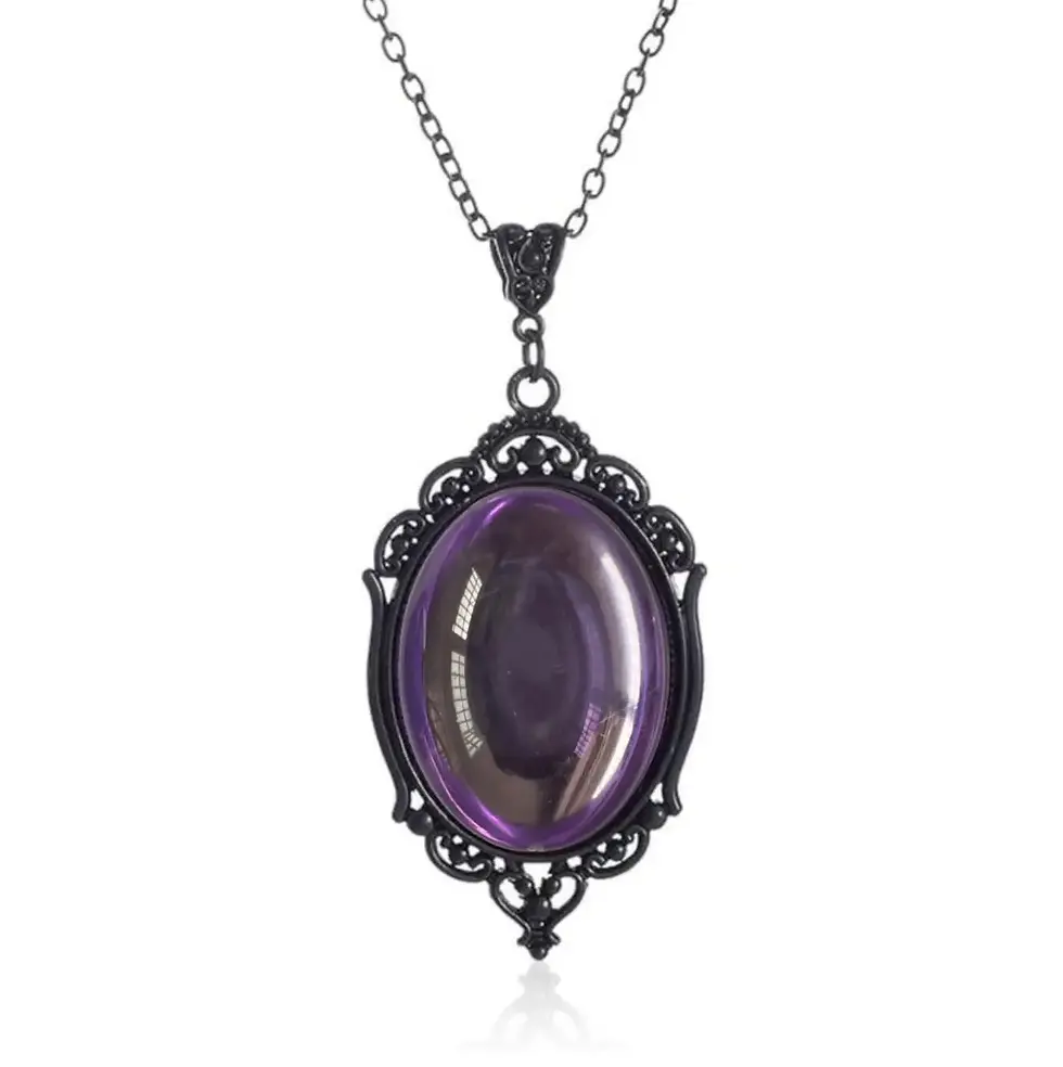 Thumbnail: Gothic Vampire Pendant Necklace