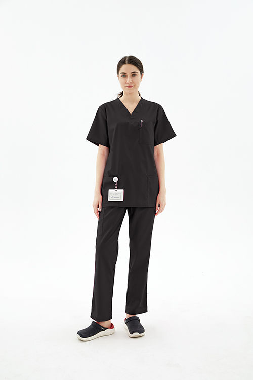 Thumbnail: Fashionable Spandex Hospital Uniform