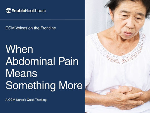 When Abd Pain Means More - A CCM Story