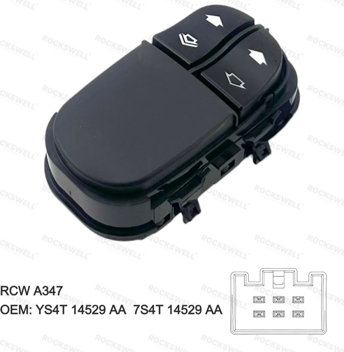 CAM ACMA KUMANDA ANAHTARI ON SOL FOCUS CIFTLI (98 05) 6 PIN