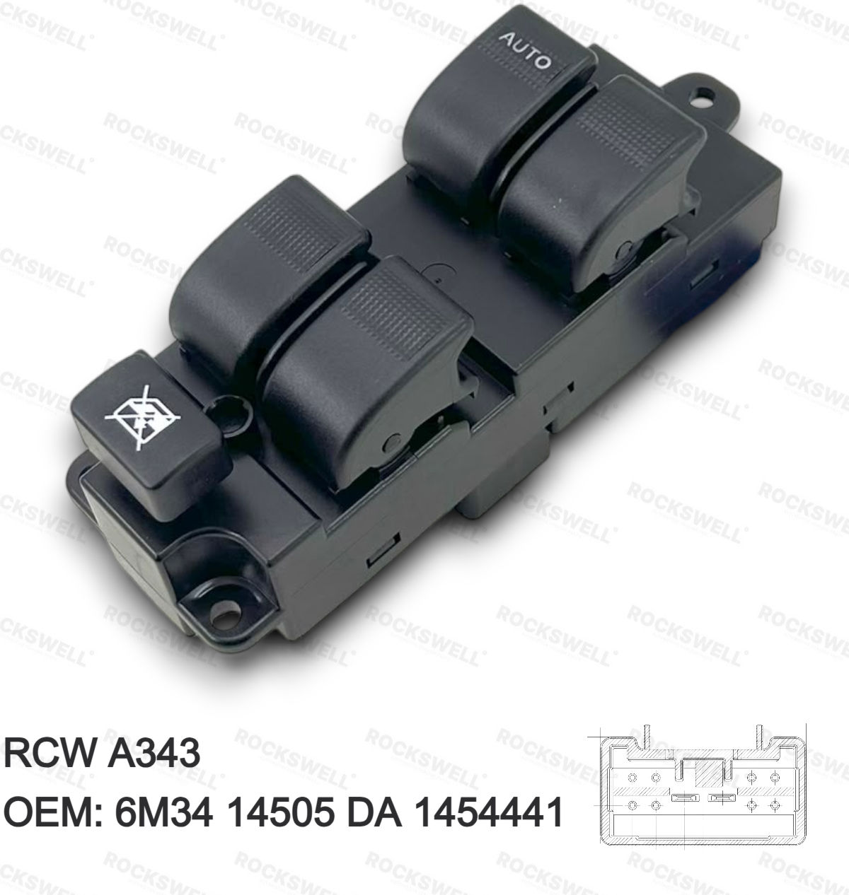 CAM ACMA KUMANDA ANAHTARI ON SOL DORTULU RANGER 06 /> 10 PIN