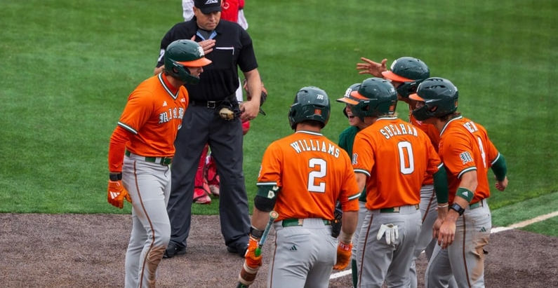 Canes split double header with Wolfpack