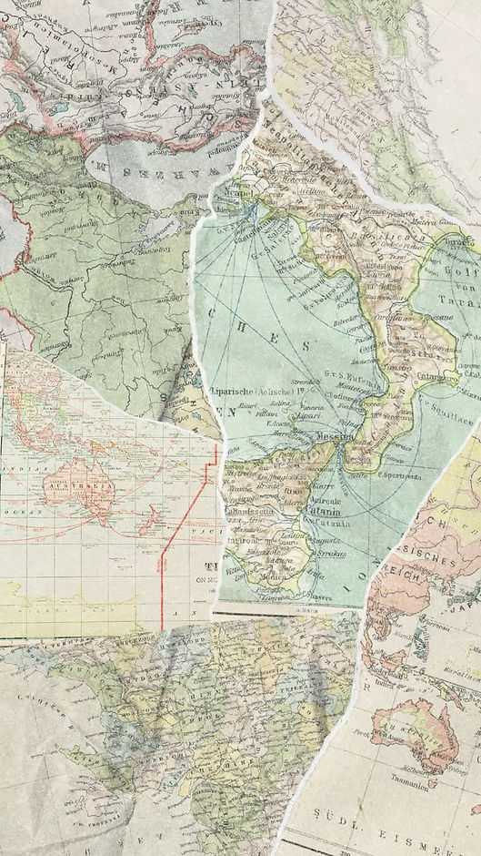 Vintage Torn Map Collage Wallpaper for iPhone _ Antique Travel Aesthetic.jpg
