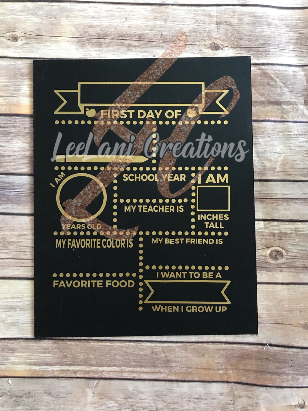 Reusable Back to School chalkboard