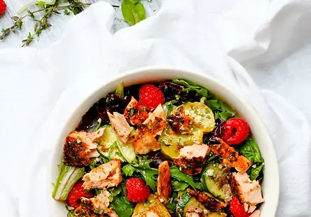 Salmon Salad Veggie Bowls