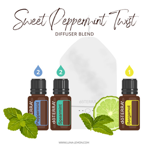 doTERRA essential oils, Germany, Austria, Switzerland: doTERRA peppermint, spearmint diffuser blend